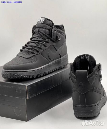 Ботинки Nike Air Force 1 Duckboot (с мехом) (Арт.58793)