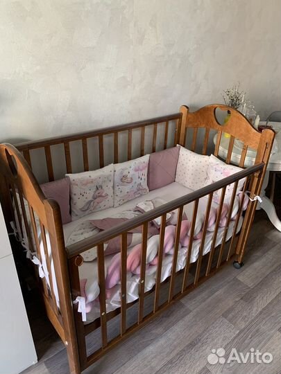 Комплект постельного белья новорожденному