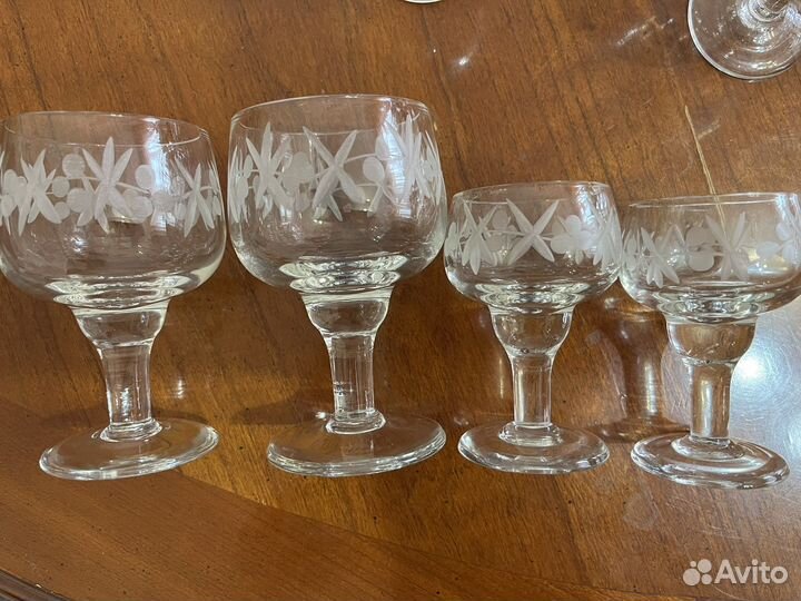 Фужера+рюмки