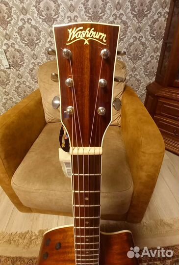 Washburn wb200scek baby jumbo электроакустика