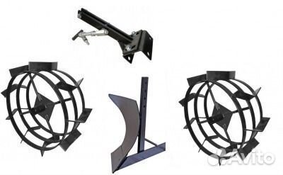 Мотоблок Угра нмб1Н7 (плуг, сцепка, грунтозацепы)