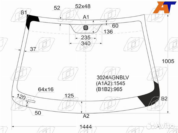 Стекло лобовое opel antara
