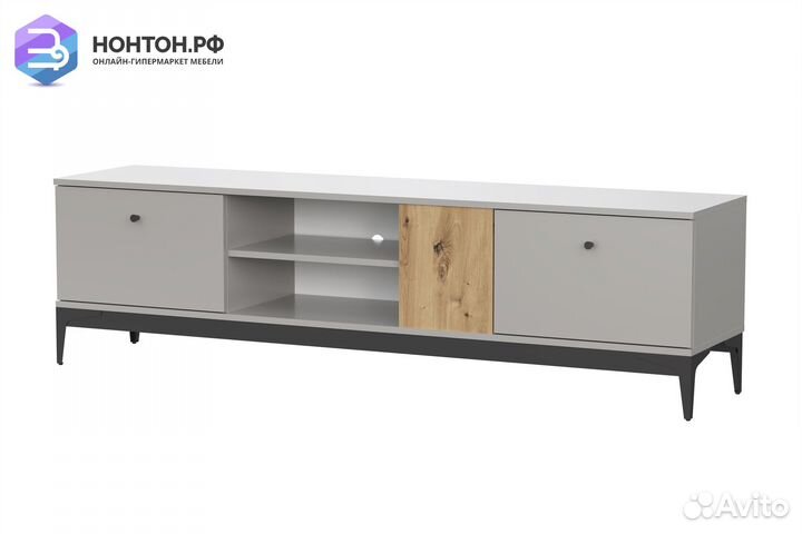 Тв-тумба Ариан175холодныйсерый / дубартизан