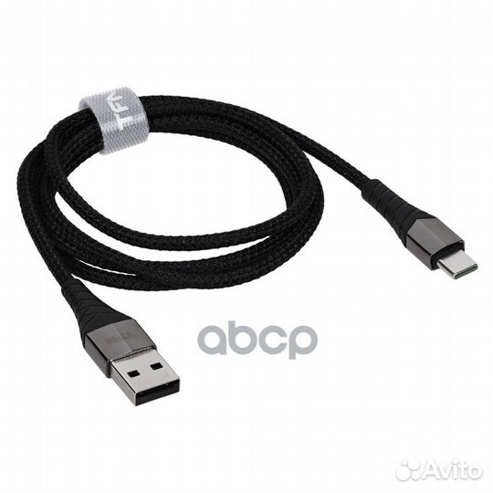 Зарядный Кабель USB - Type-C 5A 1м, черный tfnc