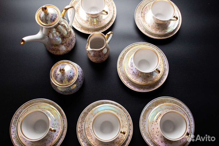 Сервиз кофейный костянной фарфор RPR Прибалтика