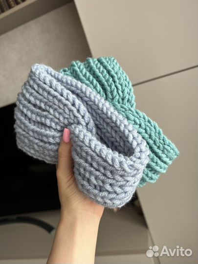 Вязаная повязка на голову
