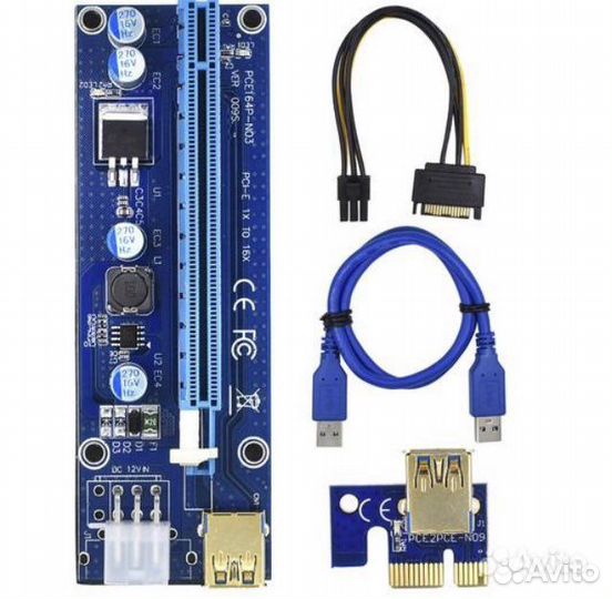 Райзер pci-e 009s