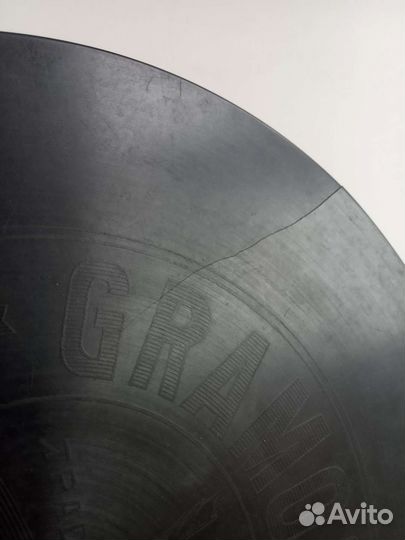 Пластинка для граммофона старинная до 1917 года