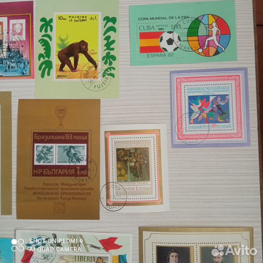 10 Почтовых блоков. Разных Стран. Корабли и другое