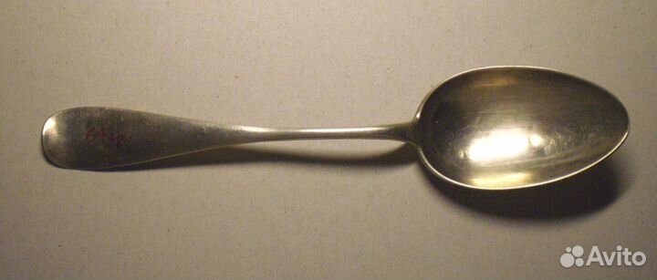 Серебряная столовая ложка, Хлебников, 1885 г, 64 г