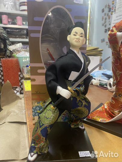 Коллекционная кукла Гейша и Самурай