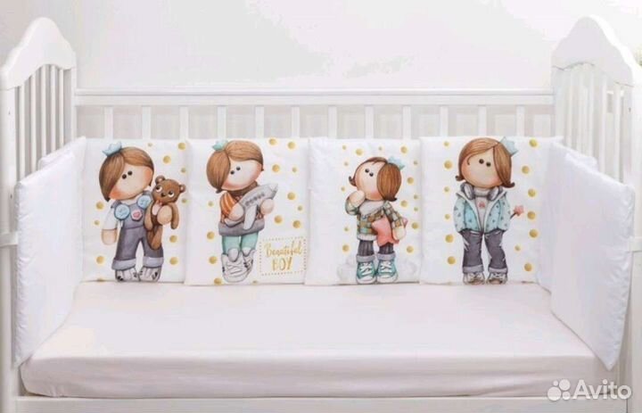 Бортики в детскую кроватку