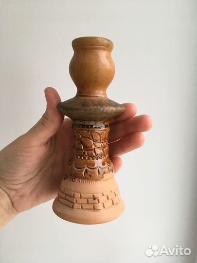 Керамический подсвечник кувшин ваза