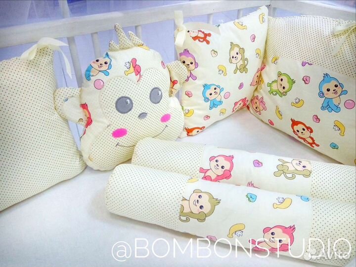 Бортики в детскую кроватку новые