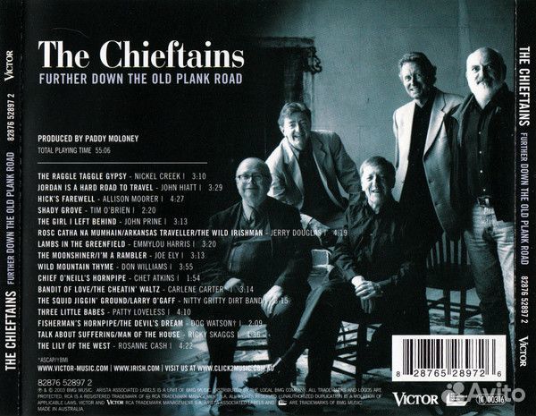 Chieftains - Further Down The Old Plank Road (CD)