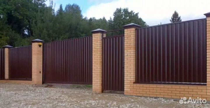 Забор из профнастила профессионально качественно