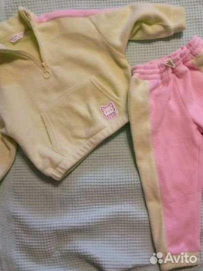 Костюм флис на девочку 90-98см