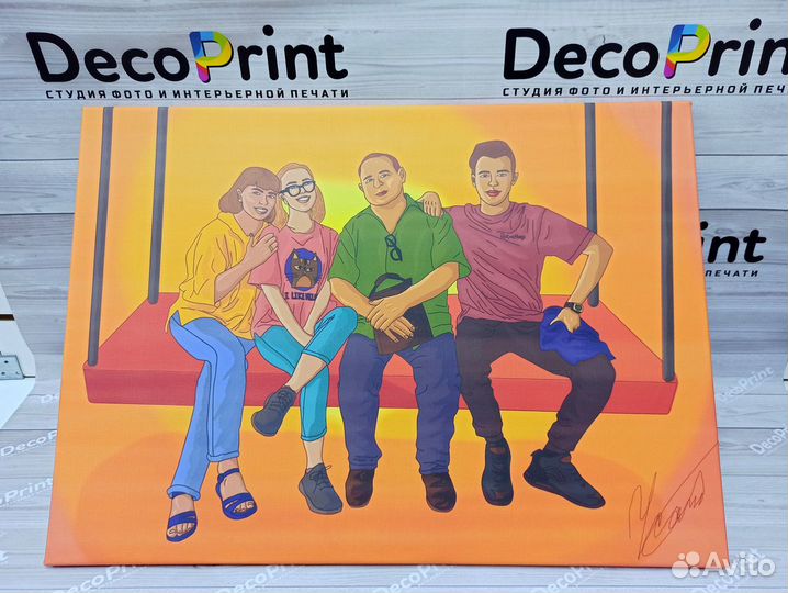 Печать фото на холсте