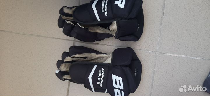 Краги хоккейные размер 14 bauer sr