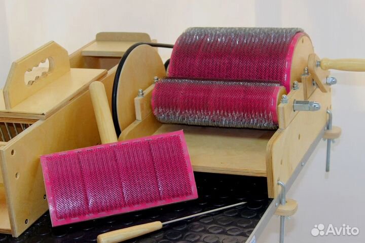 Набор Кардер для шерсти + трепалка