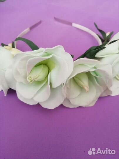 Handmade. Набор:Ободок, бутоньерка. 