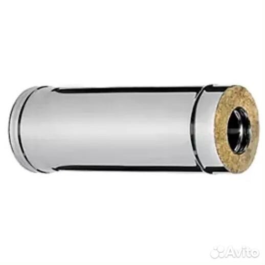 Сэндвич труба ф 200*280 L 0.5м Феррум 0.5мм нерж