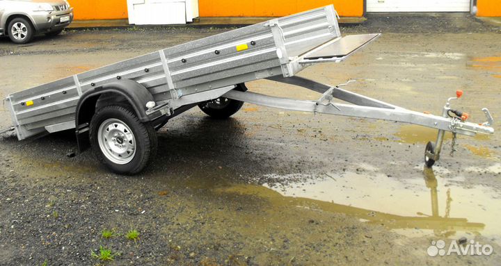 Алегковой прицеп мзса-5 с опорн. колесом и стяжкой