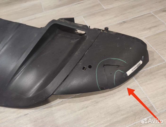 Спойлер переднего бампера Porsche Cayenne 2012