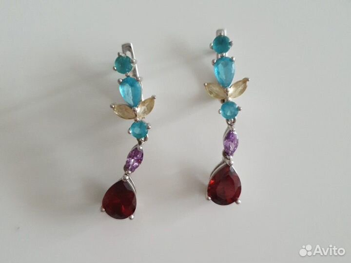 Серьги серебро