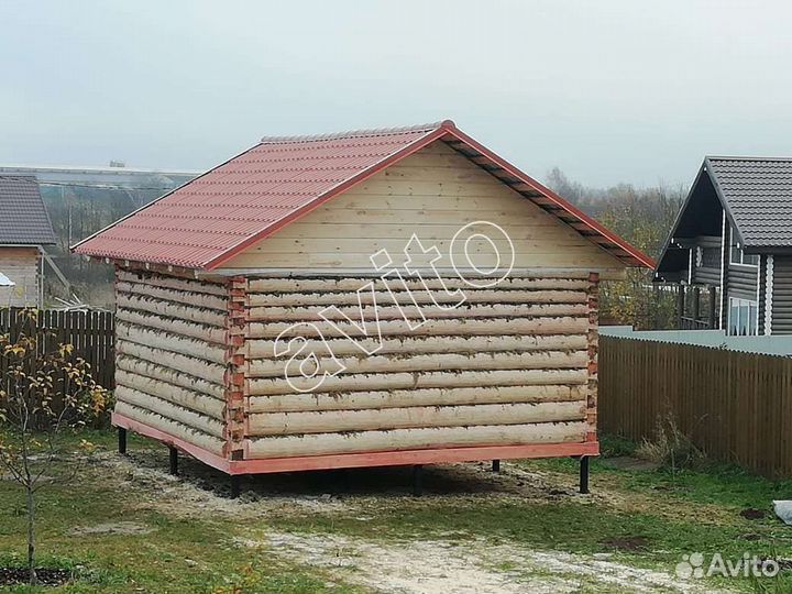 Сруб бани со сборкой