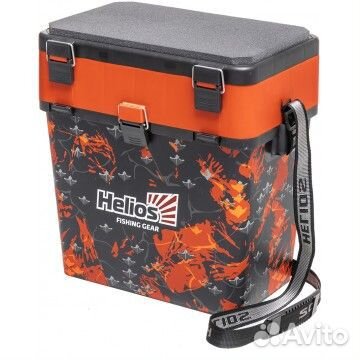 Ящик рыболовный зимний shark оранжевый 19 литров H