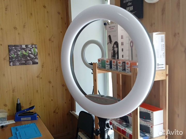 Кольцевая лампа со штативом rgb 45cm