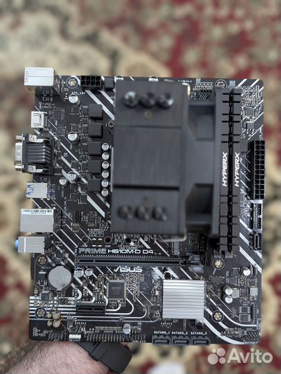 Asus prime h610m + i5 12400f + 32 озу Hyper 3333Mh