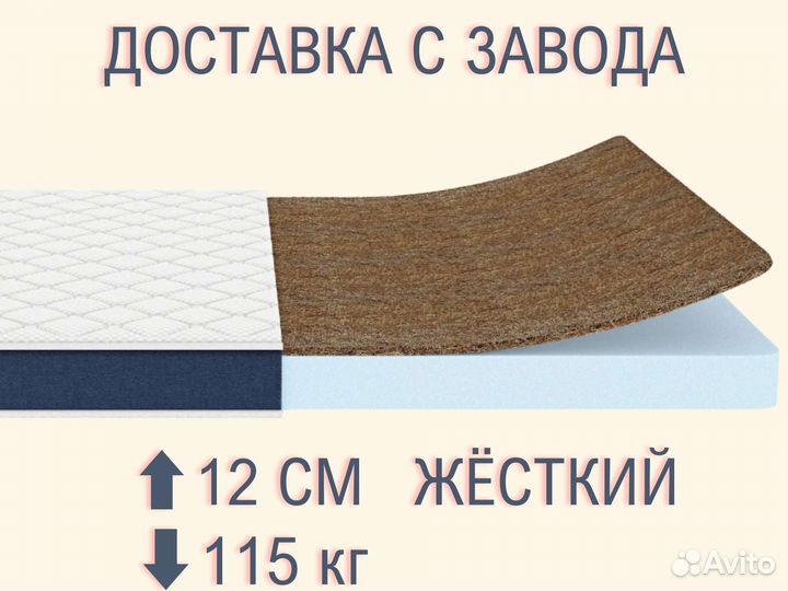 Беспружинный Матрас Dimax Практик Чип Ролл 10Кокос
