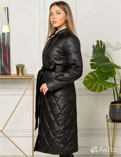 Пальто стеганое на синтепоне 54