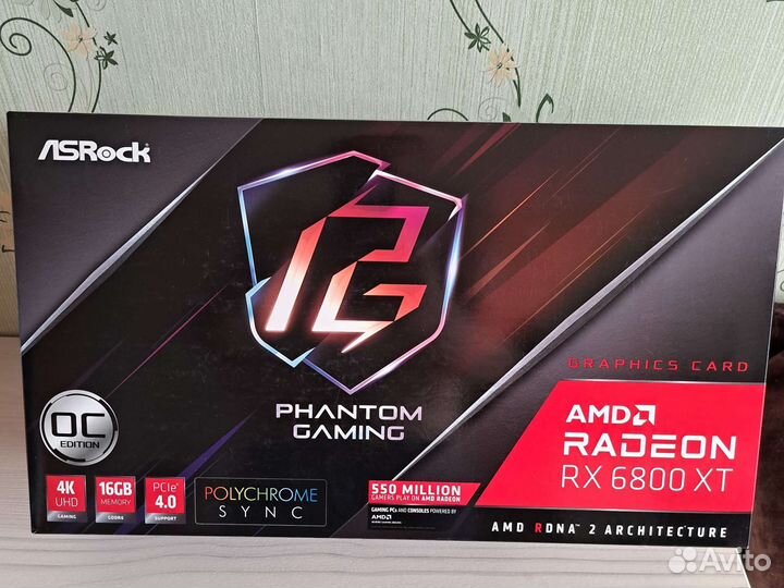 Видеокарта amd radeon rx 6800 xt asrock