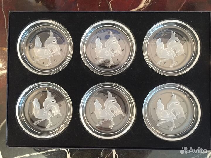 Набор хрустальных розеток (мелочниц) Val-saint-lam