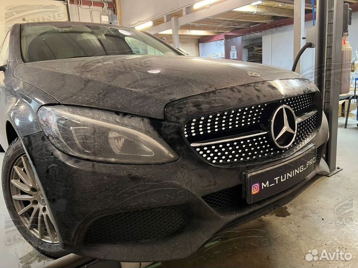 Решетка радиатора Diamond Mercedes W205