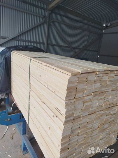 Обрезная сухая доска 25х100х6000мм из хвои