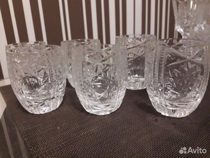Хрустальные фужеры, стопки СССР
