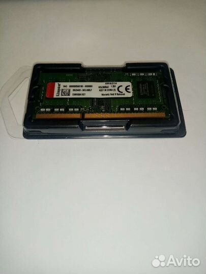 Оперативная память Kingston DDR3L 1600мгц 4GB