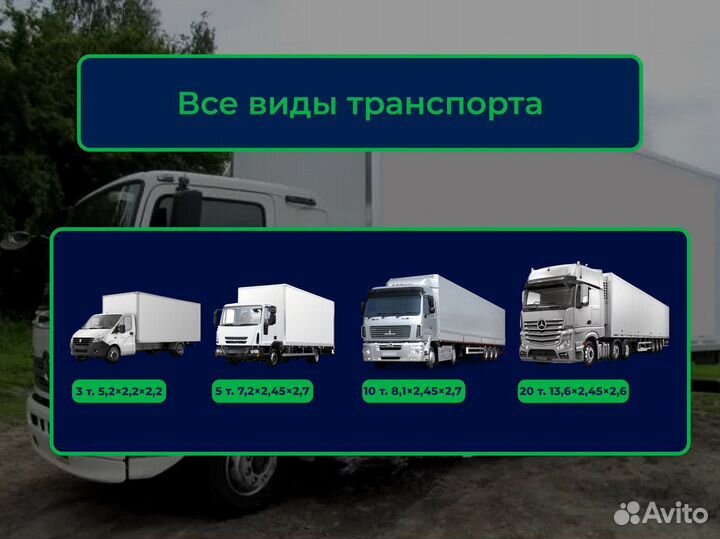 Переезды, грузоперевозки любой сложности