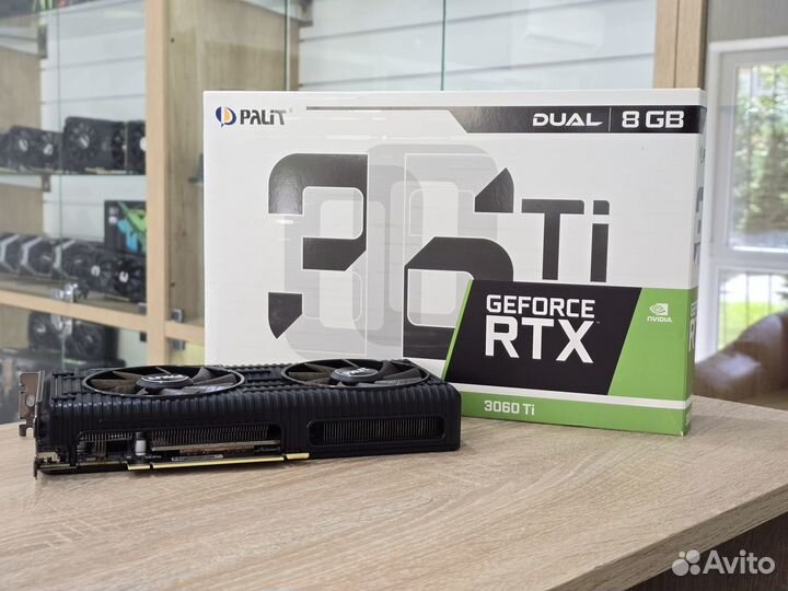 Видеокарта Palit RTX 3060 Ti Dual V1 (LHR)