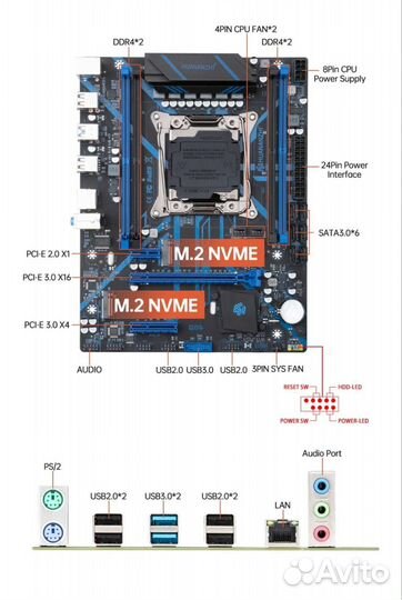Huananzhi x99 QD4 2690v4 32gb