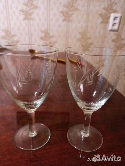 Фужеры стекло и хрусталь СССР