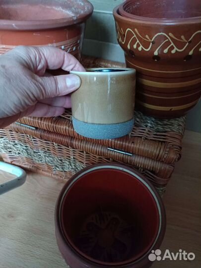 Керамические горшки для цветов бу