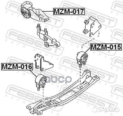 Подушка двигателя / mazda demio DW 1996-2002 J