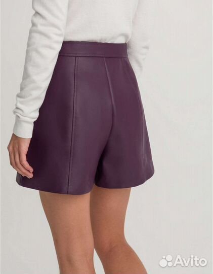 Шорты женские кожаные
