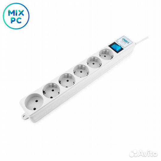 Сетевой фильтр Power Cube PRO 3m (6 розеток) White