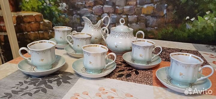 Сервиз кофейный времен СССР. Южноуральский завод